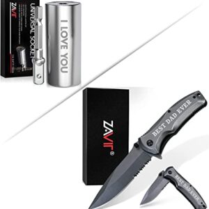 Gifts for Him Husband Men,Christmas Stocking Stuffers,Universal Socket"I LOVE YOU",Fathers Day Unique Gifts for Dad,"BEST DAD EVER"Pocket Knife