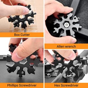 Gifts for Men, 9 in 1 MultiTool Pen Set and Snowflake Multitool, Gifts for Men Who Have Everything