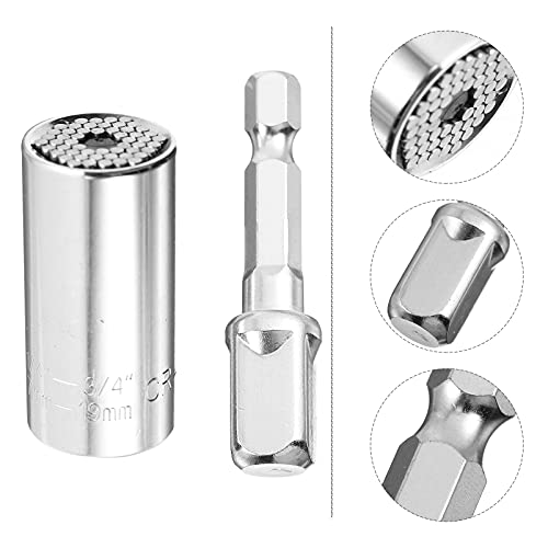 DOITOOL Men’s Gift Universal Socket Hex Axle Tool Axle Wheel Hub Axle Spindle Socket Adapter Power Drill Adapter Stocking Stuffer Treats