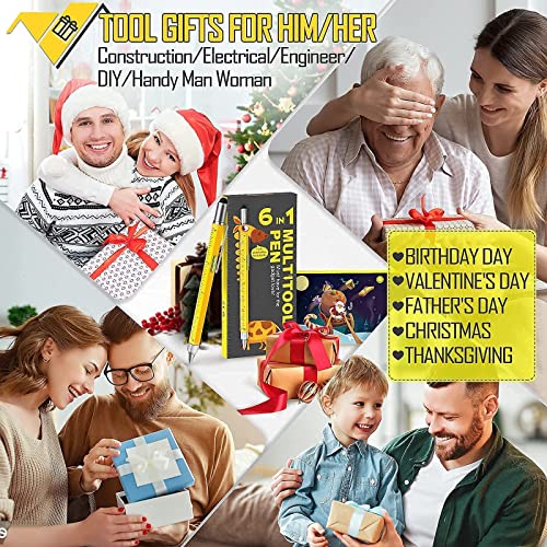 Gifts for Men-Snowflake Multitool Tools Christmas Stocking Stuffers Gifts for Dad Adults Women and Multitool Pen Construction Tools Tools for Husband Him Teens