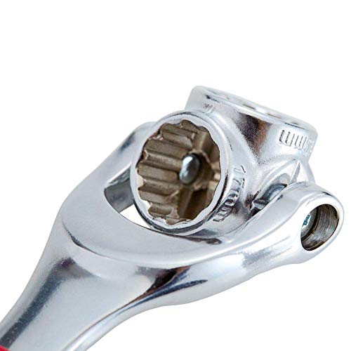 Lichamp 48-in-1 Socket Wrench, Flexible Multi Functional Dog Bone with Rubber Handle, 360 Degree Rotating Head, Any Size Standard Spanner Tool for Home Auto Repair And More