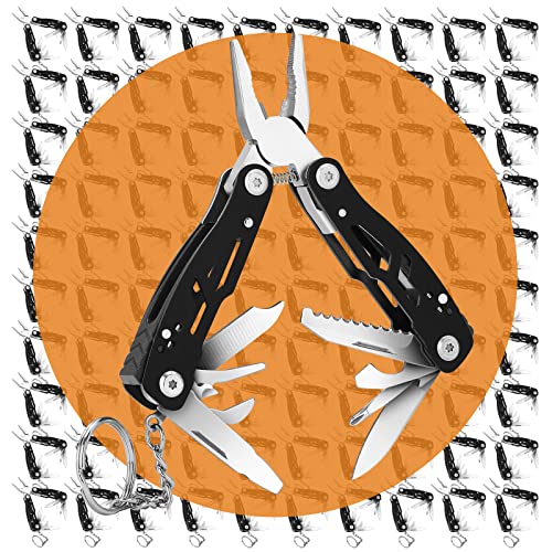 2PCS Bovgero Mini Multitool Pliers 15-in-1, Handmade Multi Tool Plier, Premium Keychain Multitool, Small Multi-tool, Birthday Father’s Day Gift for Men Him Husband Boyfriend Father Handyman (2)