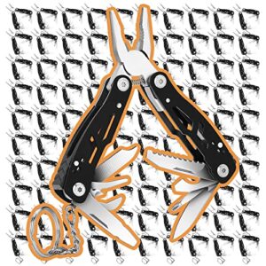 2PCS Bovgero Mini Multitool Pliers 15-in-1, Handmade Multi Tool Plier, Premium Keychain Multitool, Small Multi-tool, Birthday Father’s Day Gift for Men Him Husband Boyfriend Father Handyman (2)