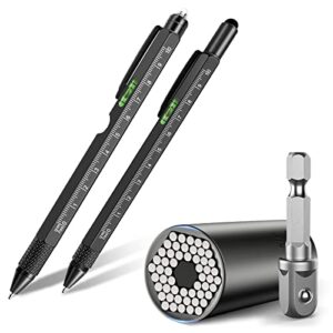 gifts for dad, universal socket with 9 in 1 multi-tool pen set
