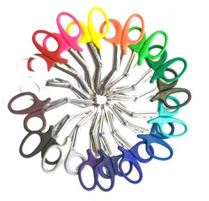 20 pcs emt trauma shear heavy duty assorted rainbow, ideal for ems, nurse, medic, police and firefighter, strong enough to cut a penny in half