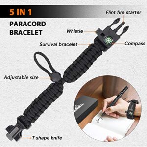 Father's Day Gifts for Dad Men Husband from Daughter Son Wife, 7-in-1 Multitool Pen & 5-in-1 Bracelet - Engraved "Lucky Forever", Birthday Gifts for Men Him Women, Cool Tool Gadgets Unique Gifts Idea