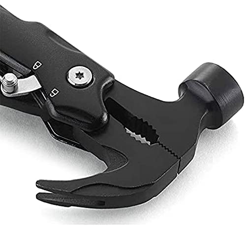 NB Hammer Multitool Camping Accessories with Multitool Card Tool 12 in 1 Cool Gadget Stocking Stuffer for Men Fathers Valentines Day Gifts
