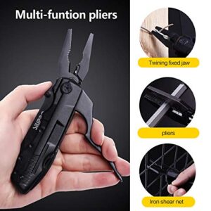 SIUPRO Multitool Pocket Kinfe Men, Gifts for Him Dad Husband Boyfriend, Multi Tool Tactical Cool Gadgets, Multipurpose Folding Utility Plier, Survival Gear for Camping, Fishing