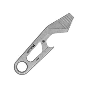 Kershaw Recap Keychain Bottle Opener, Gray Multi Tool with Bottle Opener, Pry Bar, and Flathead Screwdriver Tip, Fits Key Ring, Size of a House Key