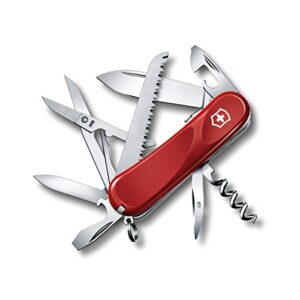 victorinox swiss army multi-tool, evolution s17 pocket knife, red ,85mm