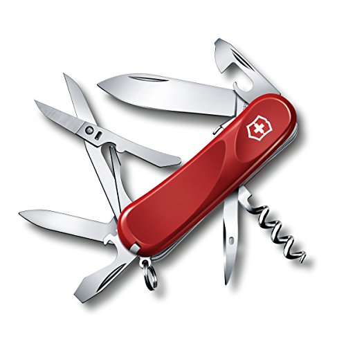 Victorinox Swiss Army Multi-Tool, Evolution S14 Pocket Knife, Red ,85mm