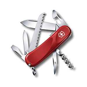 victorinox swiss army multi-tool, evolution s13 pocket knife, red ,85mm