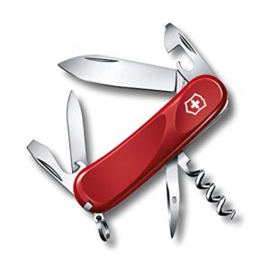 Victorinox Swiss Army Multi-Tool, Evolution 10 Pocket Knife, Red