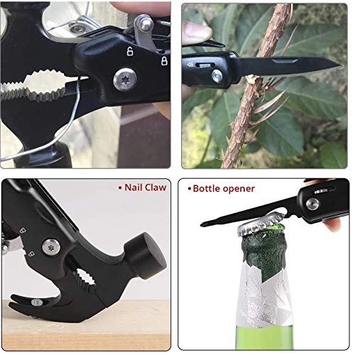 Survival Hammer Multitool,Gift for Dad Husband Brother Boyfriend Boys,Unique Anniversary Christmas Birthday Gift Ideas for Men Him,All in One Tools Multi Tool with Hammer.