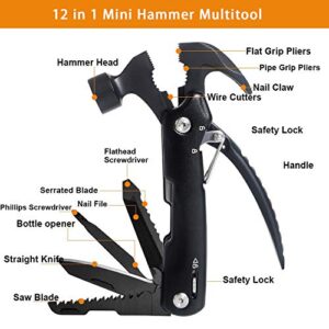 Survival Hammer Multitool,Gift for Dad Husband Brother Boyfriend Boys,Unique Anniversary Christmas Birthday Gift Ideas for Men Him,All in One Tools Multi Tool with Hammer.