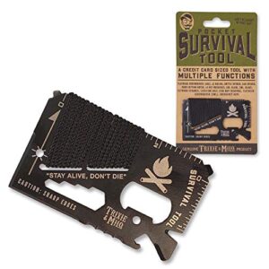 trixie & milo pocket survival tool – camping accessories, survival tool, wallet tool, credit card tool, pocket tool set, unique gifts for men, pocket tool, credit card multitool, survival gear