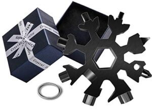 18 in 1 snowflake multi-function tool, stainless steel snowflake tool, beer bottle opener, beautifully packaged