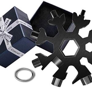 18 In 1 Snowflake Multi-Function Tool, Stainless Steel Snowflake Tool, Beer Bottle Opener, Beautifully Packaged