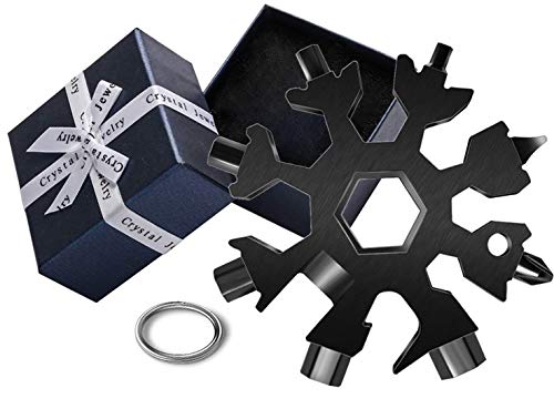 18 In 1 Snowflake Multi-Function Tool, Stainless Steel Snowflake Tool, Beer Bottle Opener, Beautifully Packaged