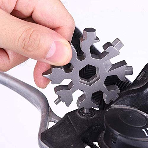 18 In 1 Snowflake Multi-Function Tool, Stainless Steel Snowflake Tool, Beer Bottle Opener, Beautifully Packaged