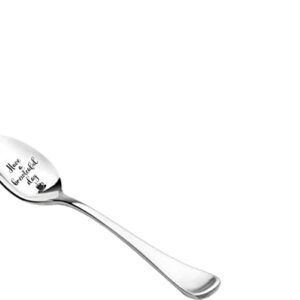 Have A Brewteaful Day Engraved Spoon Gift | Birthday Gift for Men Women | Christmas Gifts | Ideal Gift For Tea Coffee Lovers | Stainless Steel 7 inch Spoon