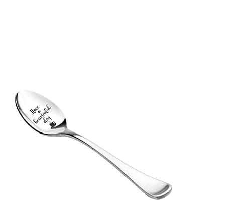 Have A Brewteaful Day Engraved Spoon Gift | Birthday Gift for Men Women | Christmas Gifts | Ideal Gift For Tea Coffee Lovers | Stainless Steel 7 inch Spoon