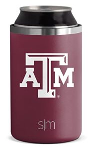 simple modern officially licensed collegiate texas a&m aggies gifts for men, women, dads, fathers day, graduation | insulated ranger can cooler for standard 12oz cans – beer and seltzer