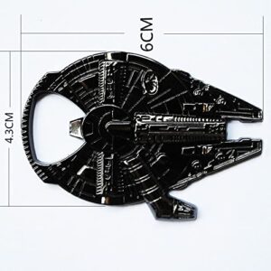 Drema Star Wars Millenium Falcon Metal Bottle Opener, fun and stylish Bottle Opener (Gun Color ), 2.4*1.7in