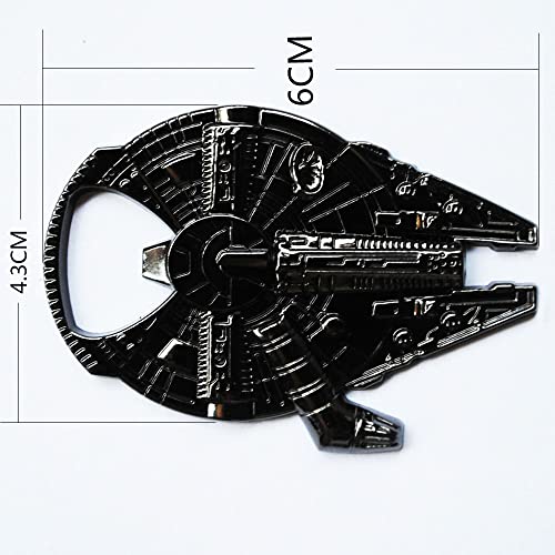 Drema Star Wars Millenium Falcon Metal Bottle Opener, fun and stylish Bottle Opener (Gun Color ), 2.4*1.7in