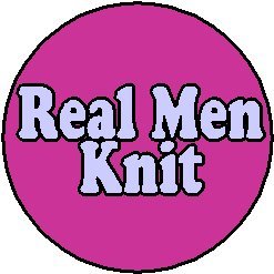 Real Men Knit MAGNET - Funny Humor Knitting