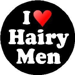 i love hairy men magnet (heart) – manly man