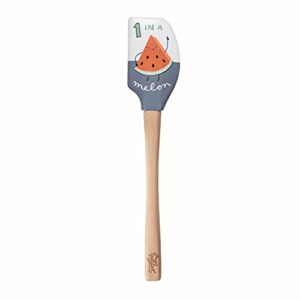 tovolo 1 in a melon/medi-okra spatulart spatula, kitchen utensil for food and meal prep, baking, mixing, turning, and more