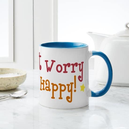 CafePress Don't Worry Be Happy Mug Ceramic Coffee Mug, Tea Cup 11 oz