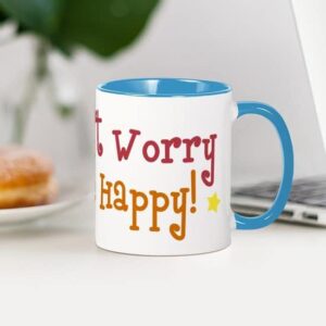 CafePress Don't Worry Be Happy Mug Ceramic Coffee Mug, Tea Cup 11 oz