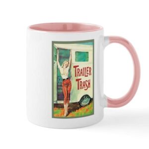 cafepress trailer trash mugs ceramic coffee mug, tea cup 11 oz
