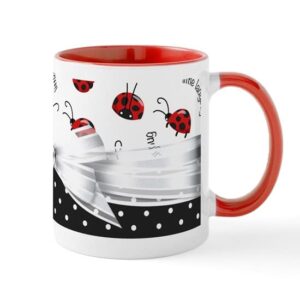 cafepress little ladybugs mug ceramic coffee mug, tea cup 11 oz