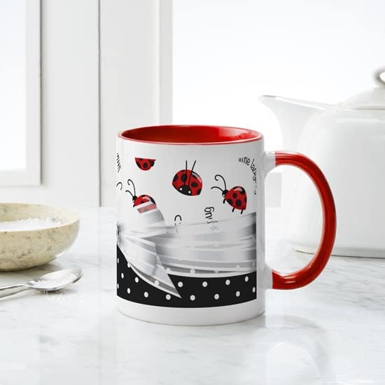 CafePress Little Ladybugs Mug Ceramic Coffee Mug, Tea Cup 11 oz