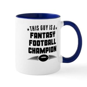 cafepress this guy is a fantasy football champion mugs ceramic coffee mug, tea cup 11 oz
