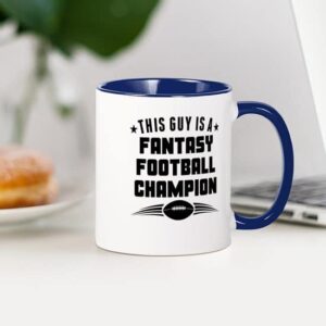 CafePress This Guy Is A Fantasy Football Champion Mugs Ceramic Coffee Mug, Tea Cup 11 oz