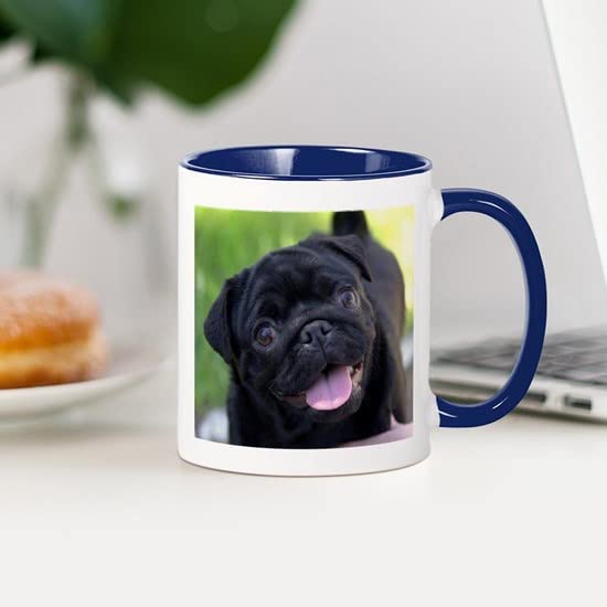 CafePress Black Pug Mugs Ceramic Coffee Mug, Tea Cup 11 oz