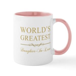 CafePress World's Greatest Daughter In Law Mug Ceramic Coffee Mug, Tea Cup 11 oz