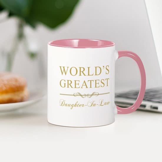 CafePress World's Greatest Daughter In Law Mug Ceramic Coffee Mug, Tea Cup 11 oz