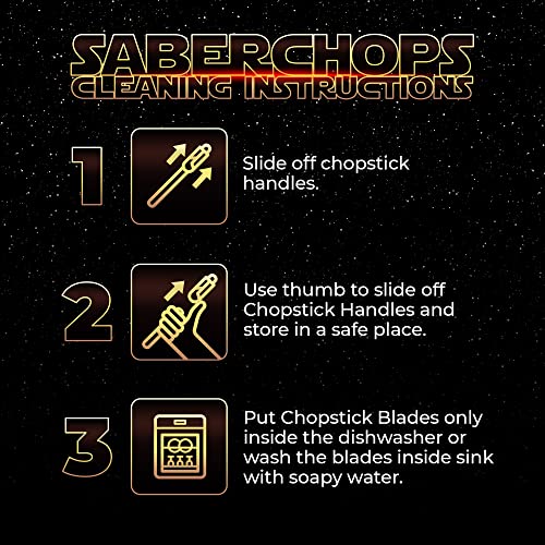 Lightsaber Chopsticks Light Up Star Wars LED Reusable 8 Color Modes 4 PAIRS FREE Darth Vader Keychain Bottle Opener