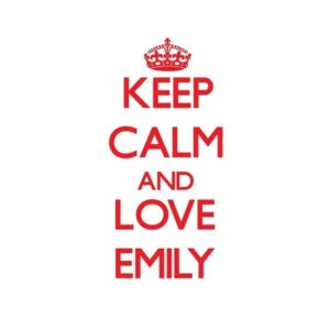 CafePress Keep Calm And Love Emily Mugs Ceramic Coffee Mug, Tea Cup 11 oz