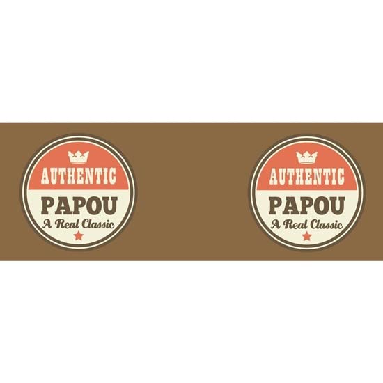 CafePress Vintage Papou Design Gift Mugs Ceramic Coffee Mug, Tea Cup 11 oz