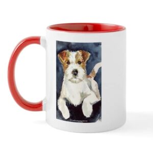 cafepress jack russell terrier 2 mug ceramic coffee mug, tea cup 11 oz