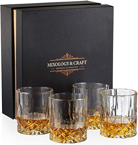 Whiskey Stone Bullets and Whiskey Glasses set of 4