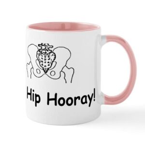 cafepress hip hip hooray mugs ceramic coffee mug, tea cup 11 oz