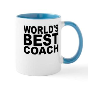 cafepress worlds best coach mugs ceramic coffee mug, tea cup 11 oz