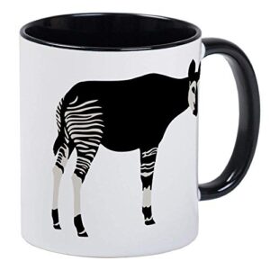 okapi mug – ceramic 11oz ringer coffee/tea cup gift stocking stuffer